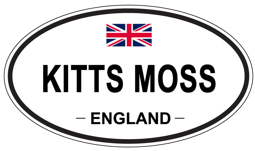 KITTS MOSS, ENGLAND - Oval Sticker