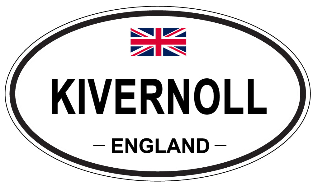 KIVERNOLL, ENGLAND - Oval Sticker
