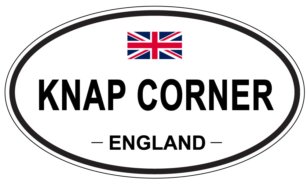 KNAP CORNER, ENGLAND - Oval Sticker