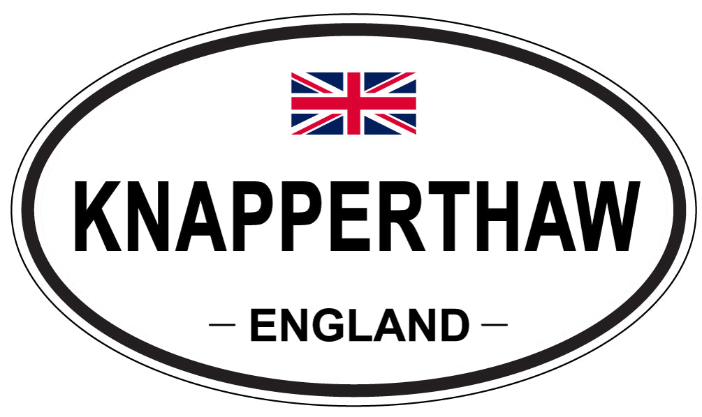 KNAPPERTHAW, ENGLAND - Oval Sticker