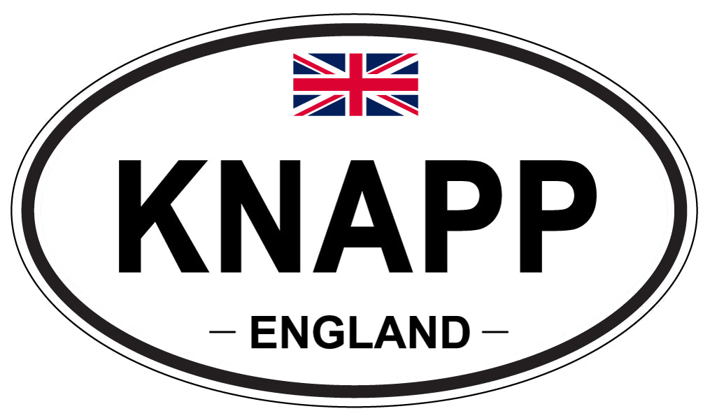KNAPP, England - Oval Magnet