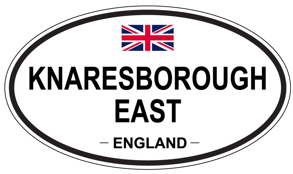 KNARESBOROUGH EAST, England - Oval Magnet