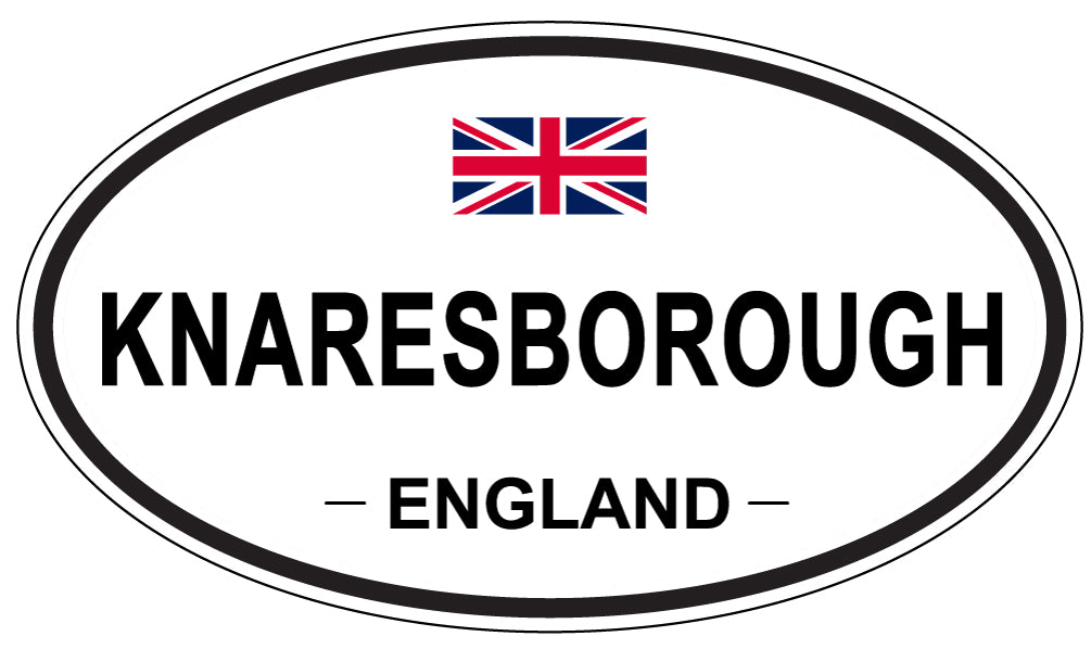 KNARESBOROUGH, ENGLAND - Oval Sticker