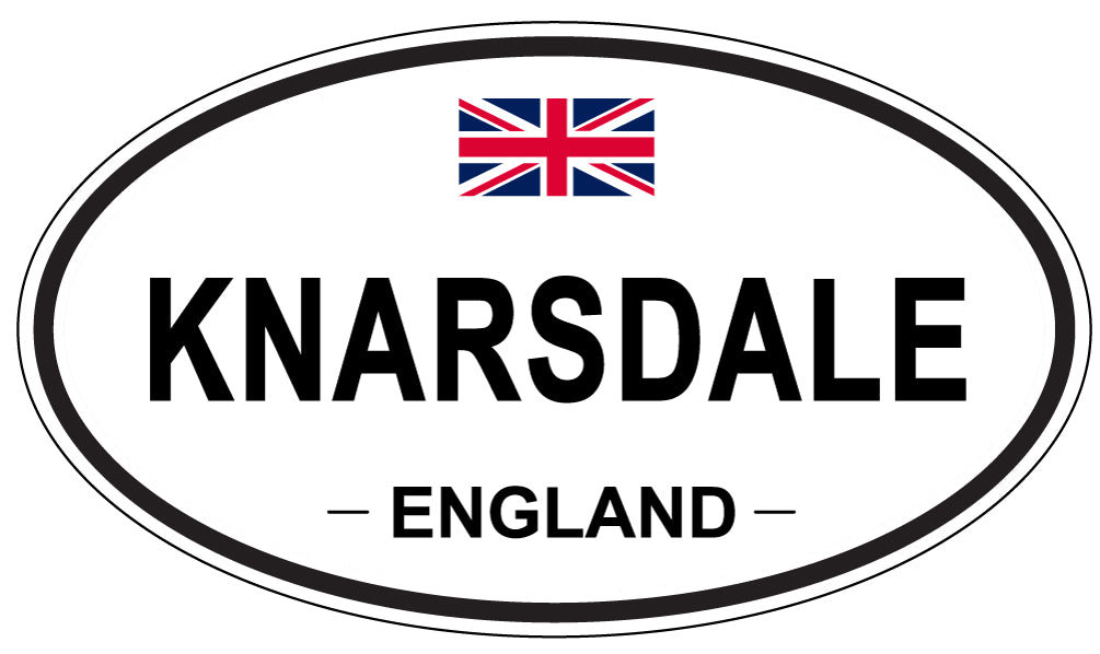 KNARSDALE, ENGLAND - Oval Sticker