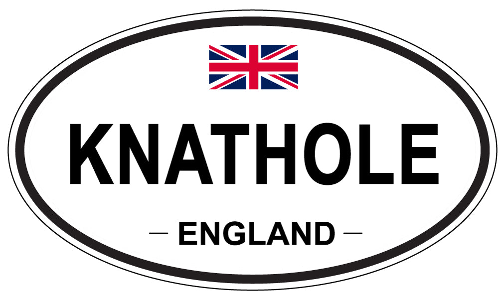 KNATHOLE, ENGLAND - Oval Sticker