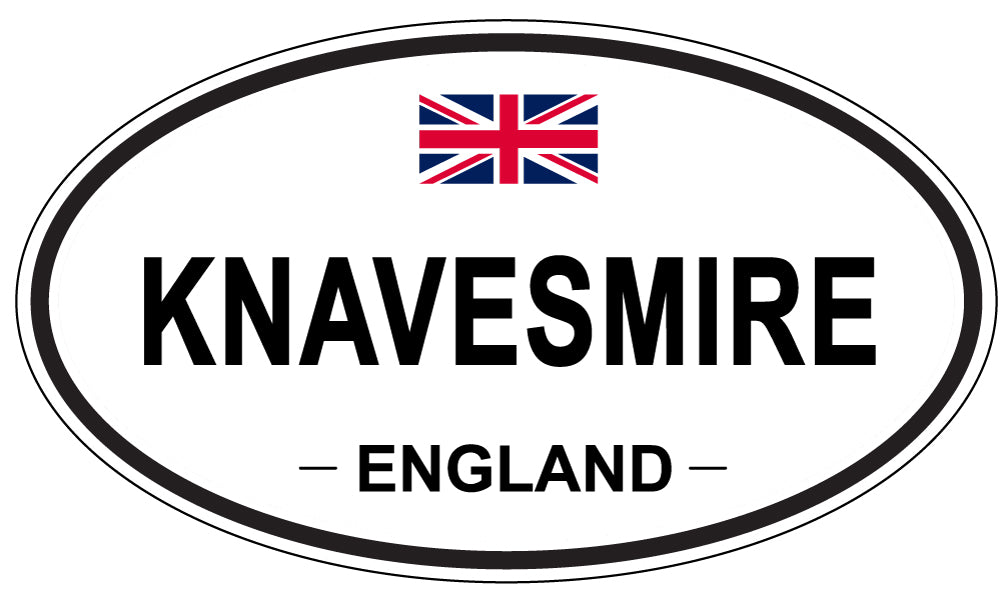 KNAVESMIRE, ENGLAND - Oval Sticker