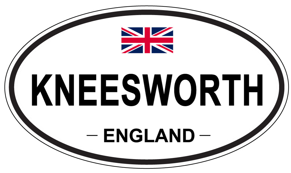 KNEESWORTH, ENGLAND - Oval Sticker