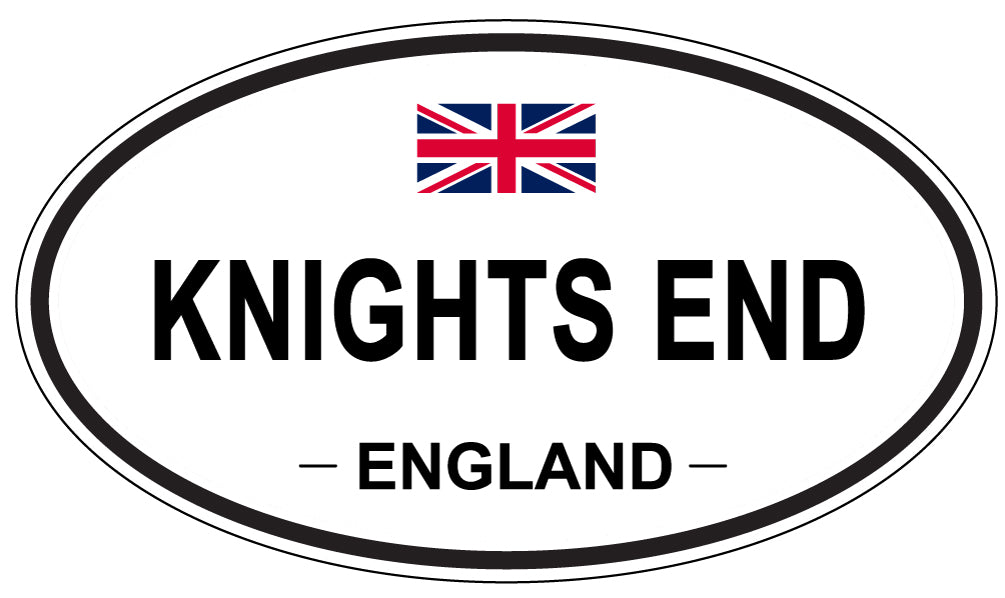 KNIGHTS END, ENGLAND - Oval Sticker