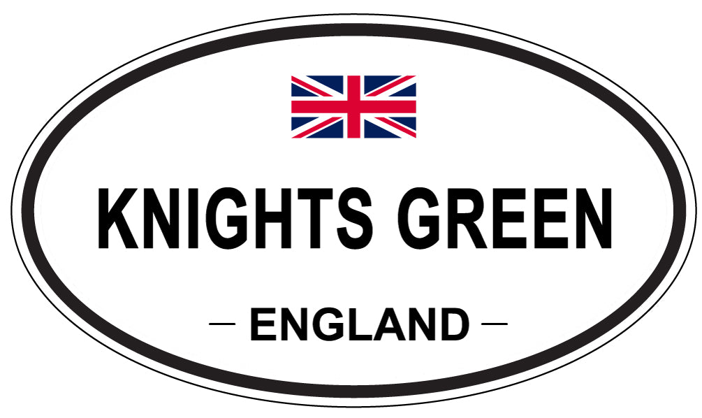 KNIGHTS GREEN, England - Oval Magnet