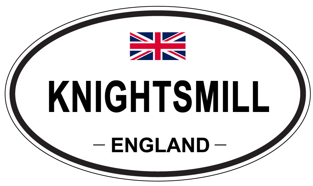 KNIGHTSMILL, ENGLAND - Oval Sticker