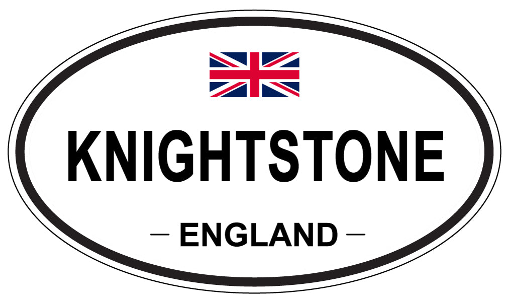 KNIGHTSTONE, ENGLAND - Oval Sticker