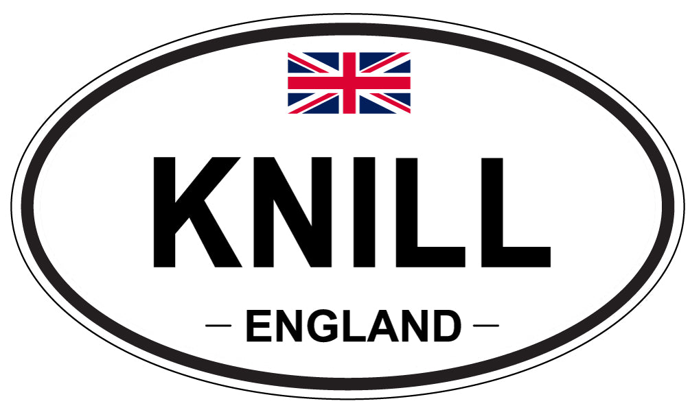 KNILL, England - Oval Magnet