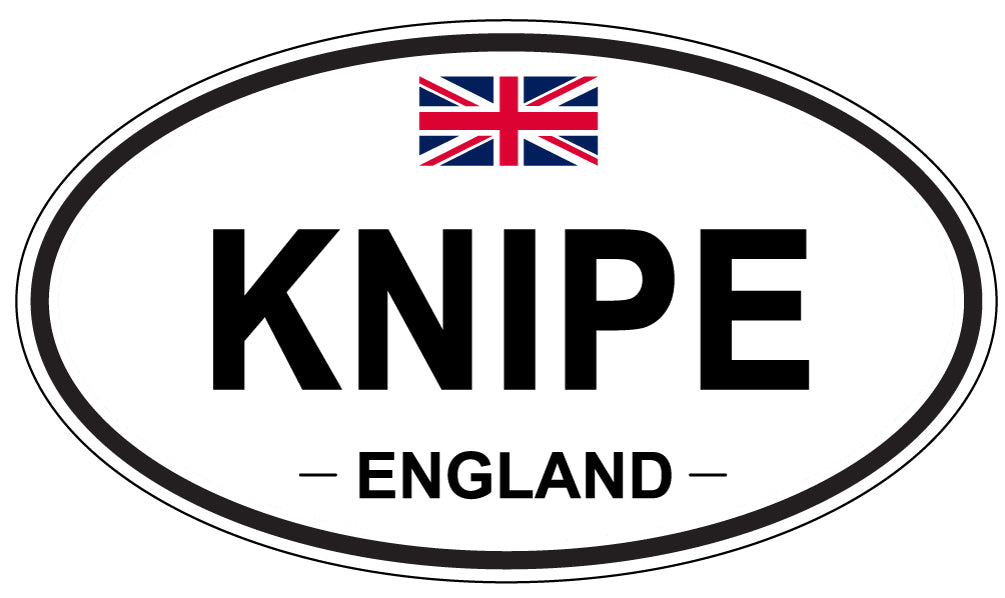 KNIPE, ENGLAND - Oval Sticker