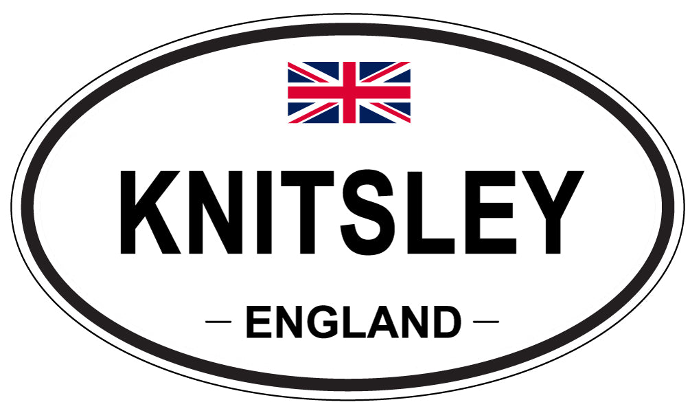 KNITSLEY, England - Oval Magnet