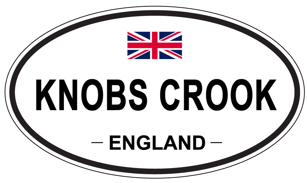 KNOBS CROOK, ENGLAND - Oval Sticker