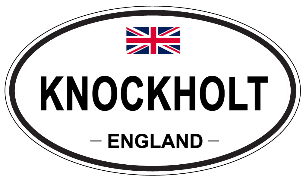 KNOCKHOLT, ENGLAND - Oval Sticker