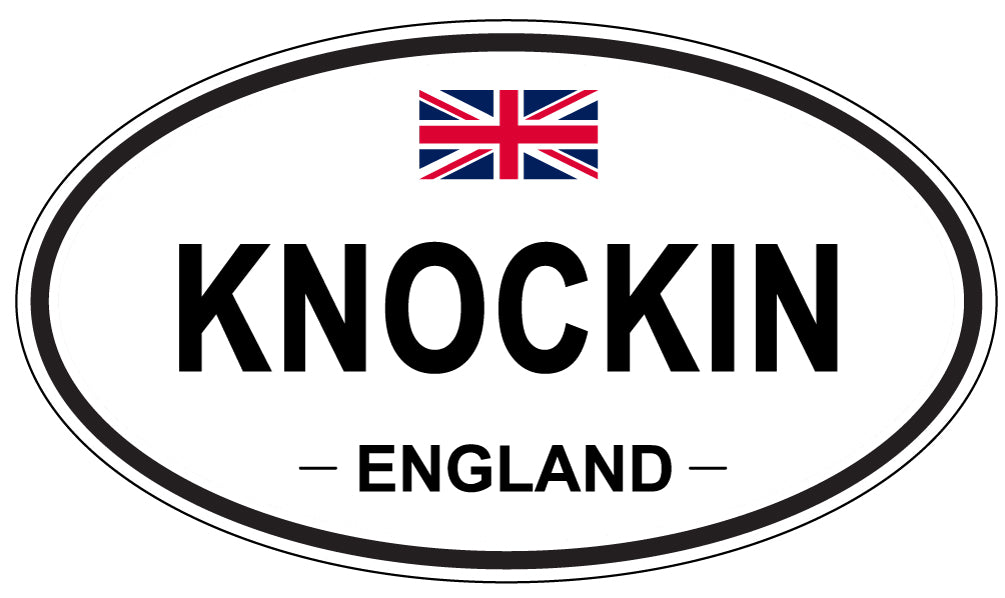 KNOCKIN, ENGLAND - Oval Sticker