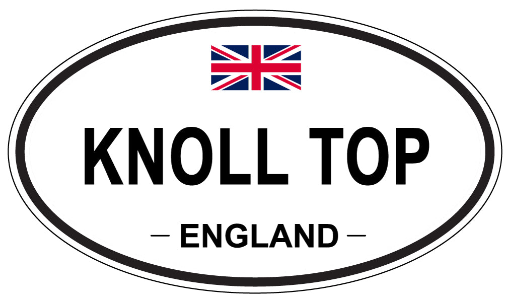 KNOLL TOP, ENGLAND - Oval Sticker