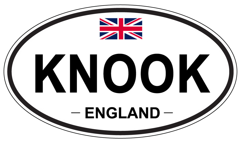 KNOOK, England - Oval Magnet