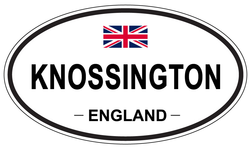 KNOSSINGTON, England - Oval Magnet