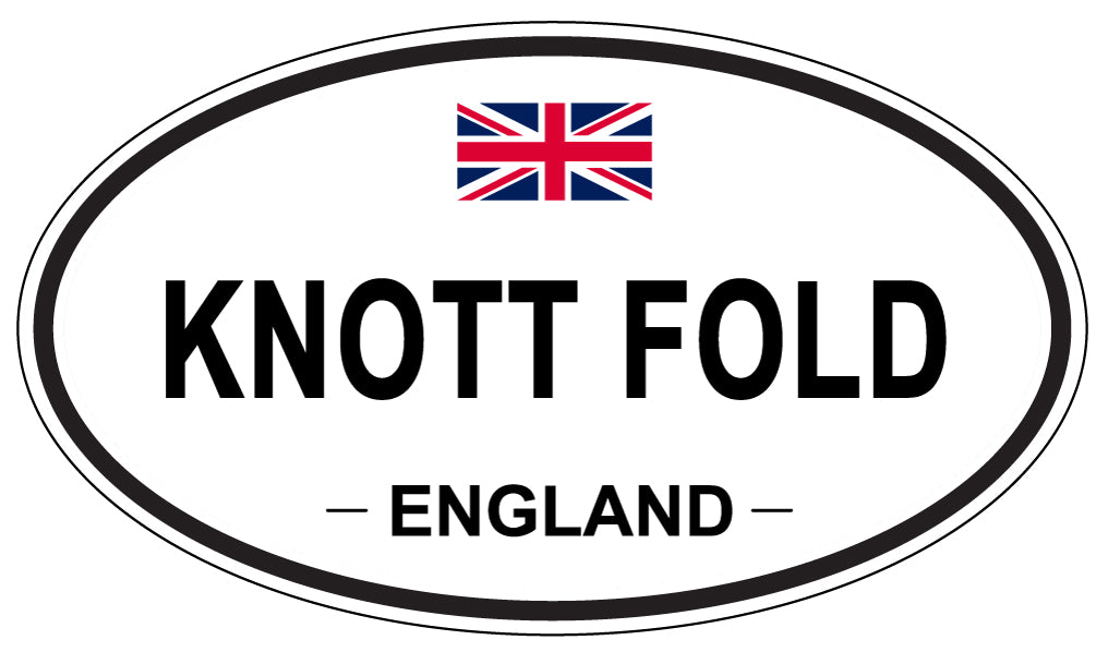 KNOTT FOLD, England - Oval Magnet