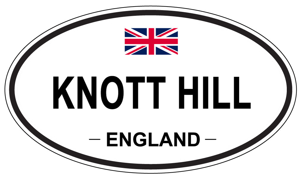 KNOTT HILL, ENGLAND - Oval Sticker