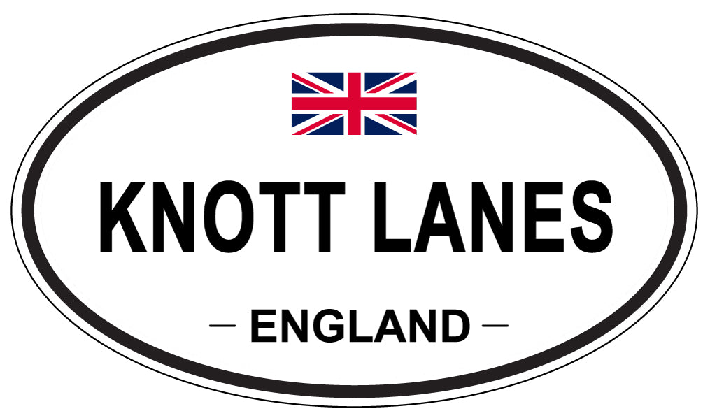 KNOTT LANES, England - Oval Magnet