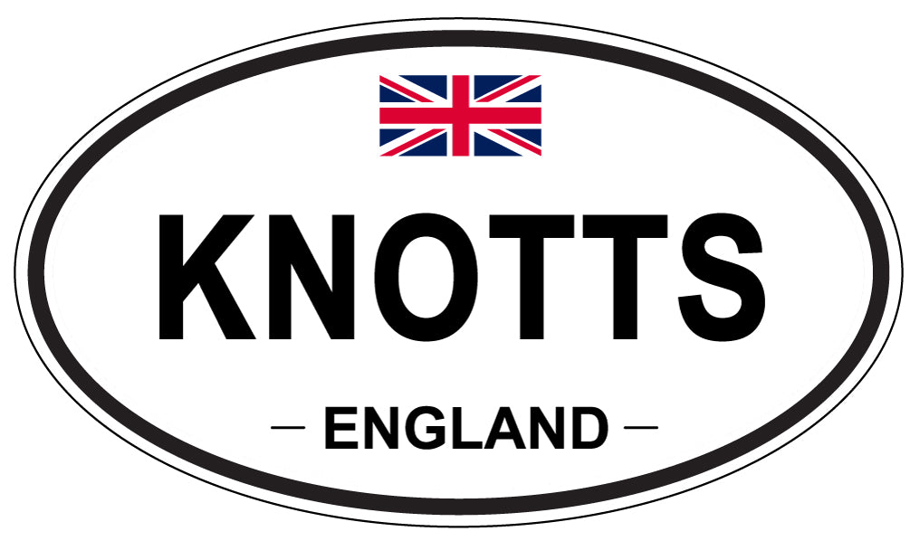 KNOTTS, England - Oval Magnet
