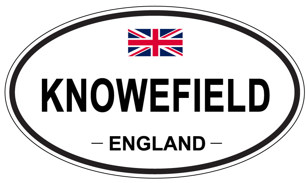 KNOWEFIELD, ENGLAND - Oval Sticker