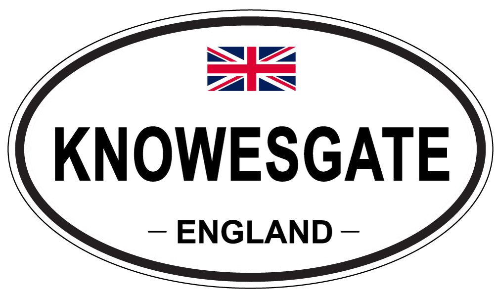 KNOWESGATE, ENGLAND - Oval Sticker