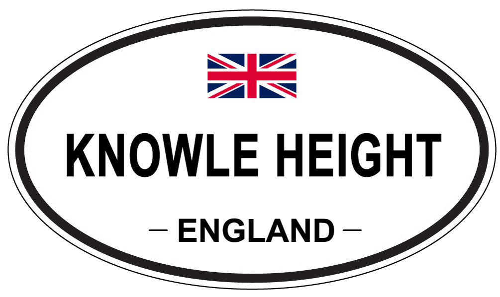 KNOWLE HEIGHT, ENGLAND - Oval Sticker