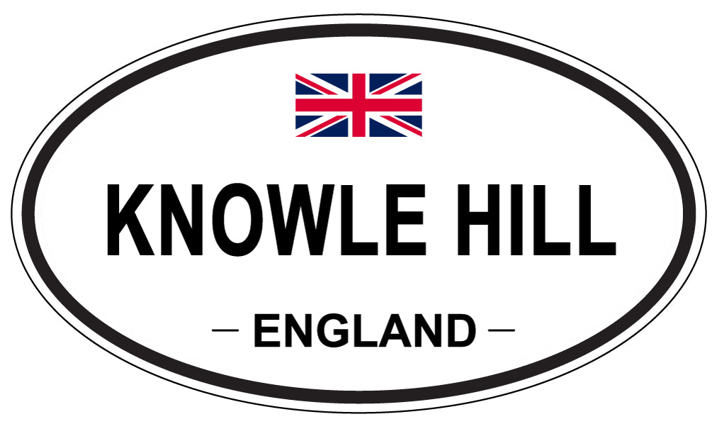 KNOWLE HILL, ENGLAND - Oval Sticker