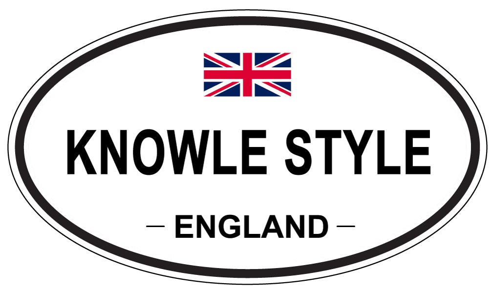KNOWLE STYLE, ENGLAND - Oval Sticker