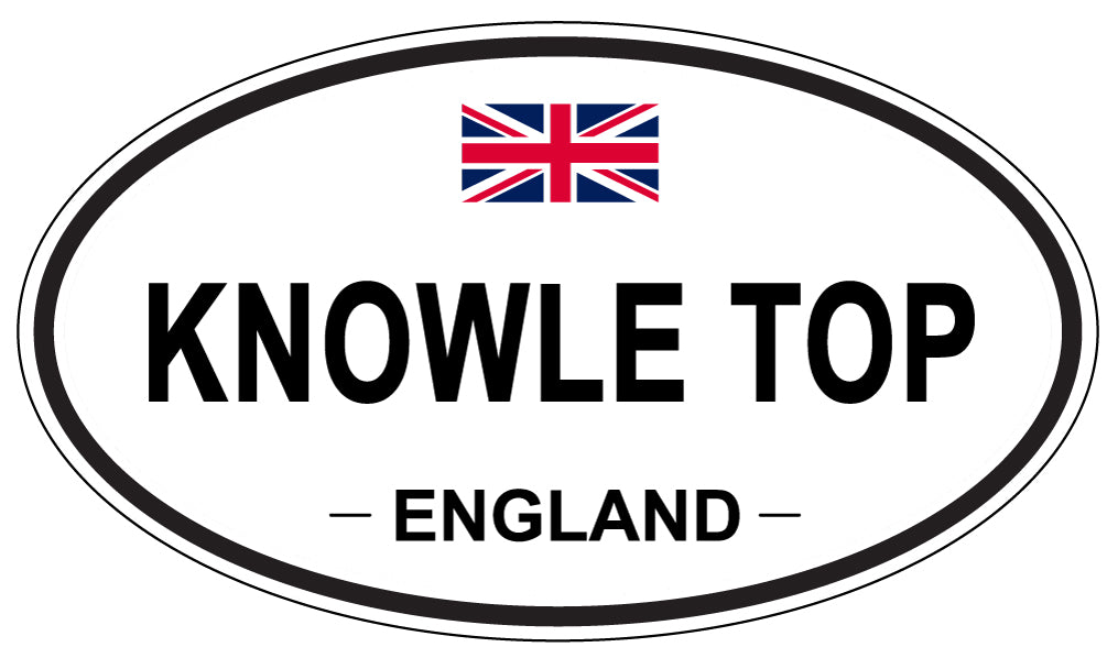 KNOWLE TOP, ENGLAND - Oval Sticker