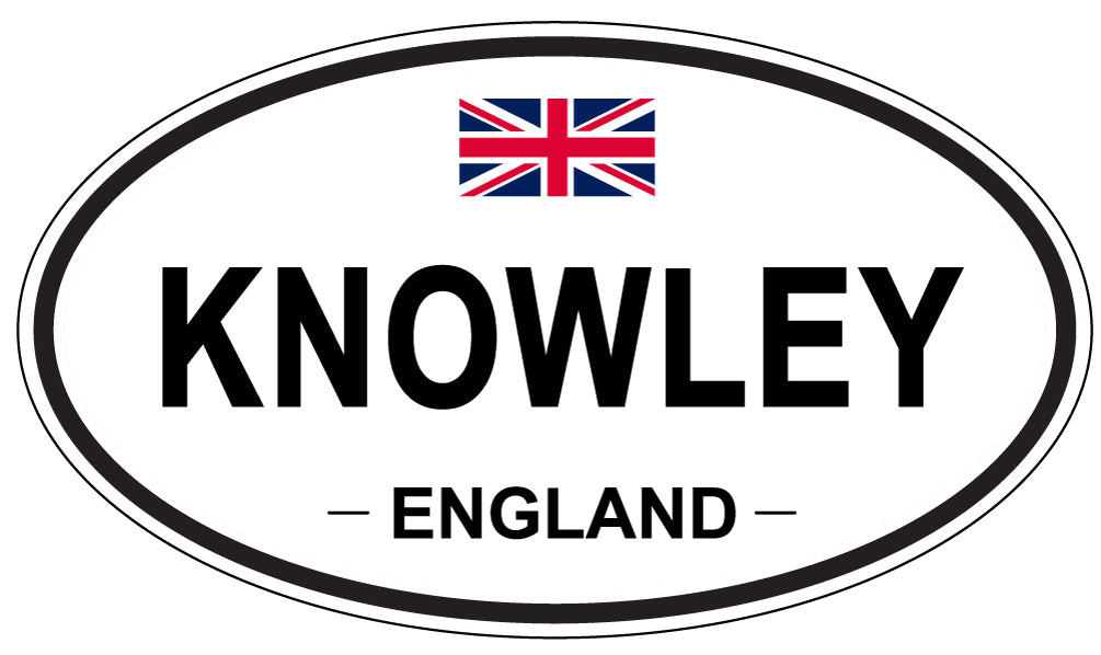 KNOWLEY, ENGLAND - Oval Sticker