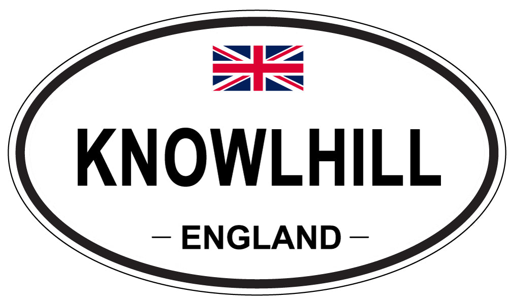 KNOWLHILL, England - Oval Magnet