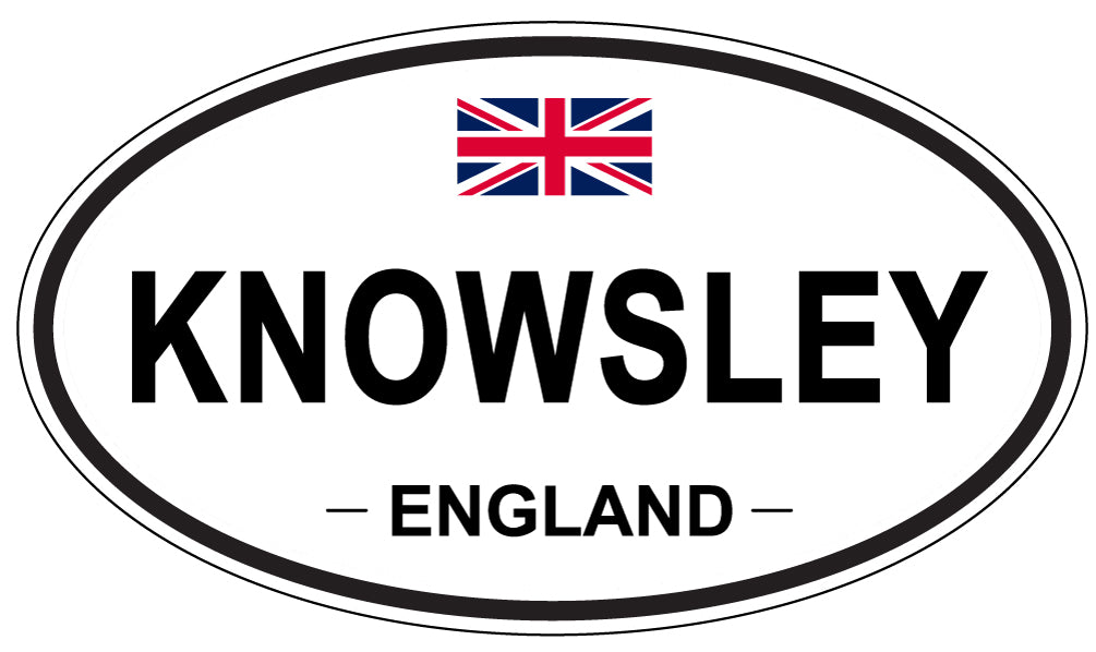 KNOWSLEY, ENGLAND - Oval Sticker