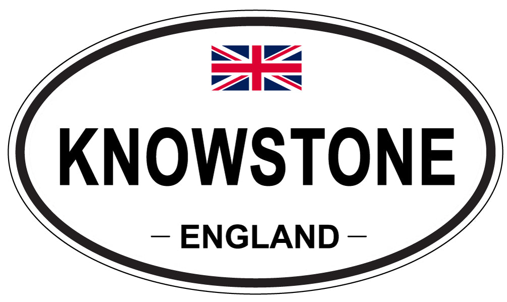 KNOWSTONE, ENGLAND - Oval Sticker