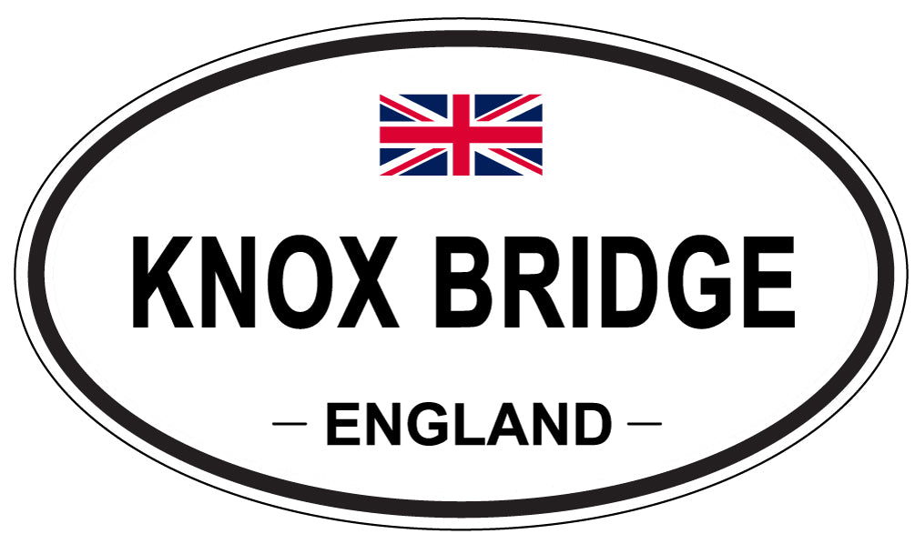 KNOX BRIDGE, ENGLAND - Oval Sticker