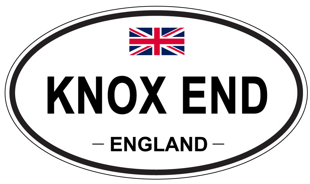 KNOX END, England - Oval Magnet