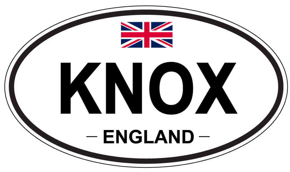 KNOX, England - Oval Magnet