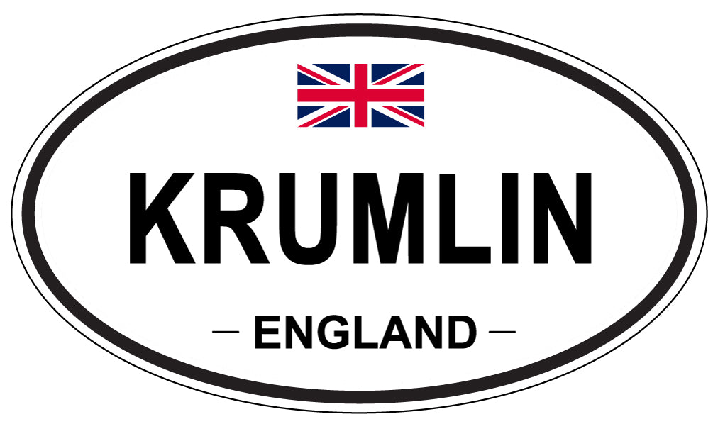 KRUMLIN, England - Oval Magnet