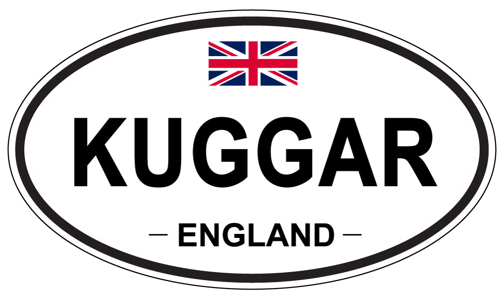 KUGGAR, ENGLAND - Oval Sticker
