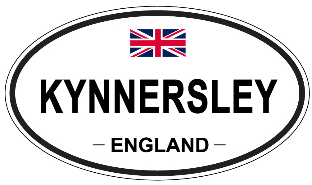 KYNNERSLEY, ENGLAND - Oval Sticker