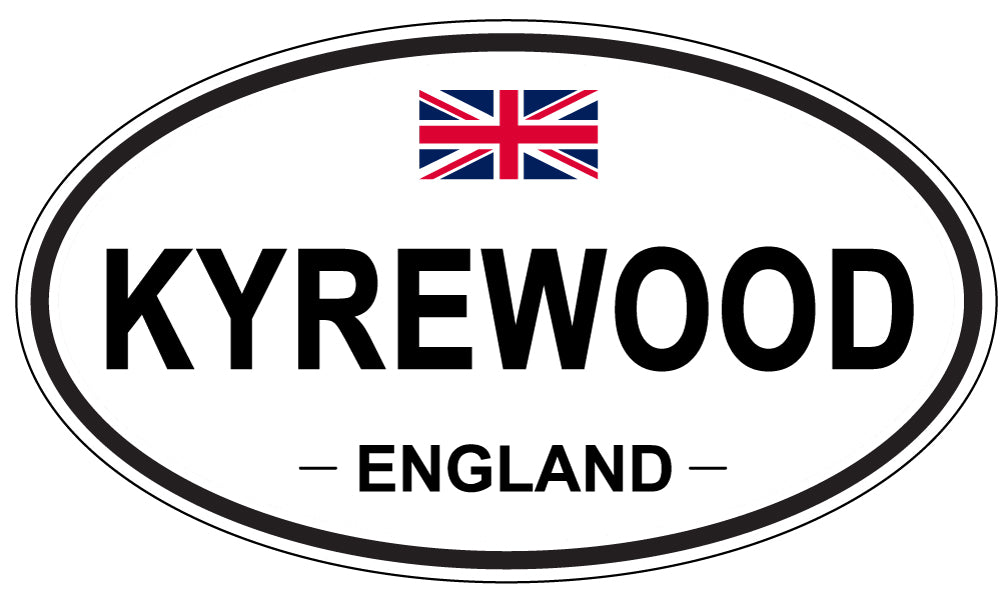 KYREWOOD, ENGLAND - Oval Sticker