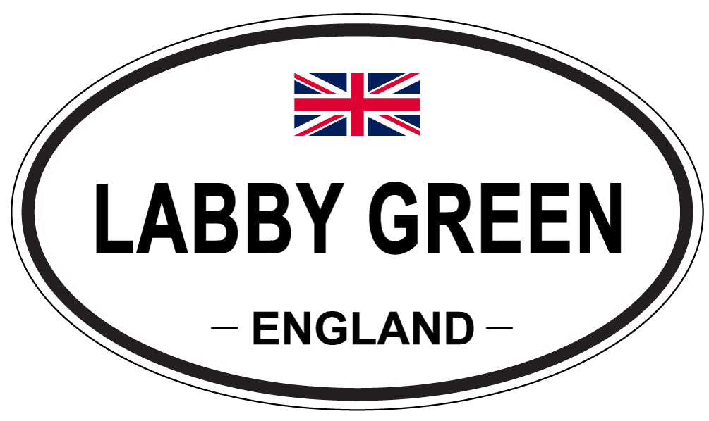 LABBY GREEN, ENGLAND - Oval Sticker