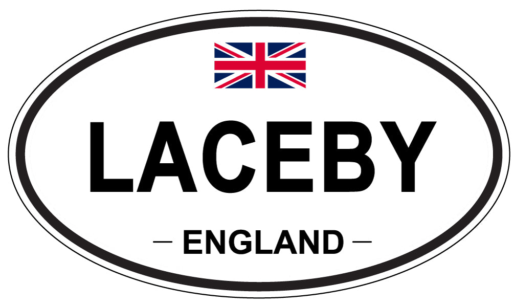 LACEBY, ENGLAND - Oval Sticker