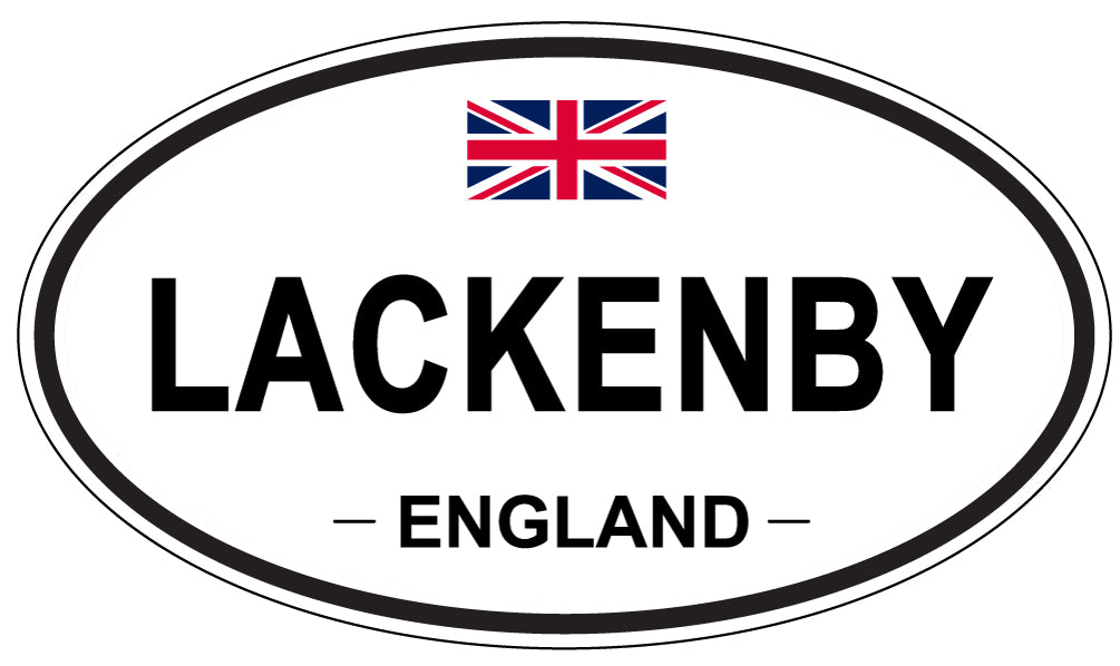 LACKENBY, ENGLAND - Oval Sticker