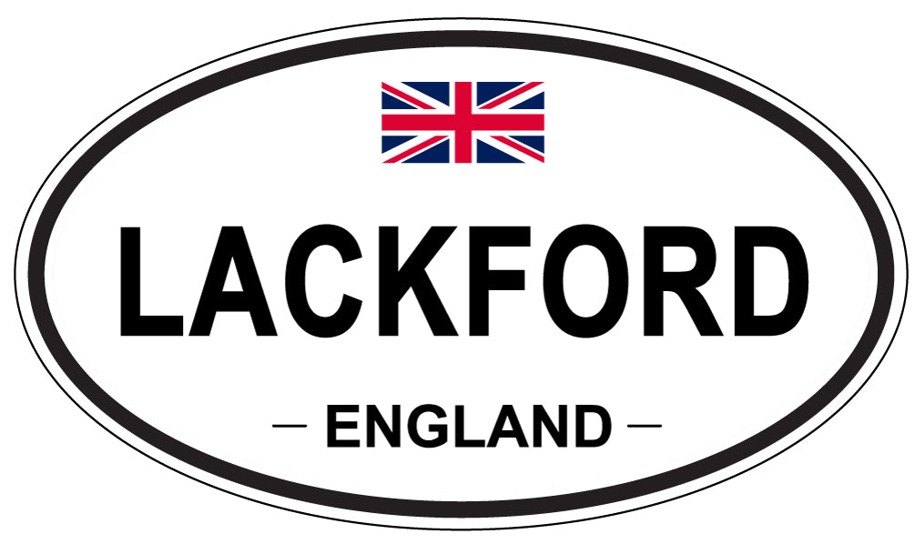 LACKFORD, England - Oval Magnet