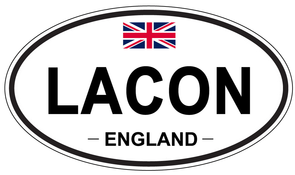LACON, ENGLAND - Oval Sticker